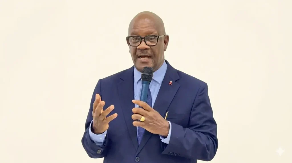 Health Minister Dr Austin Demby