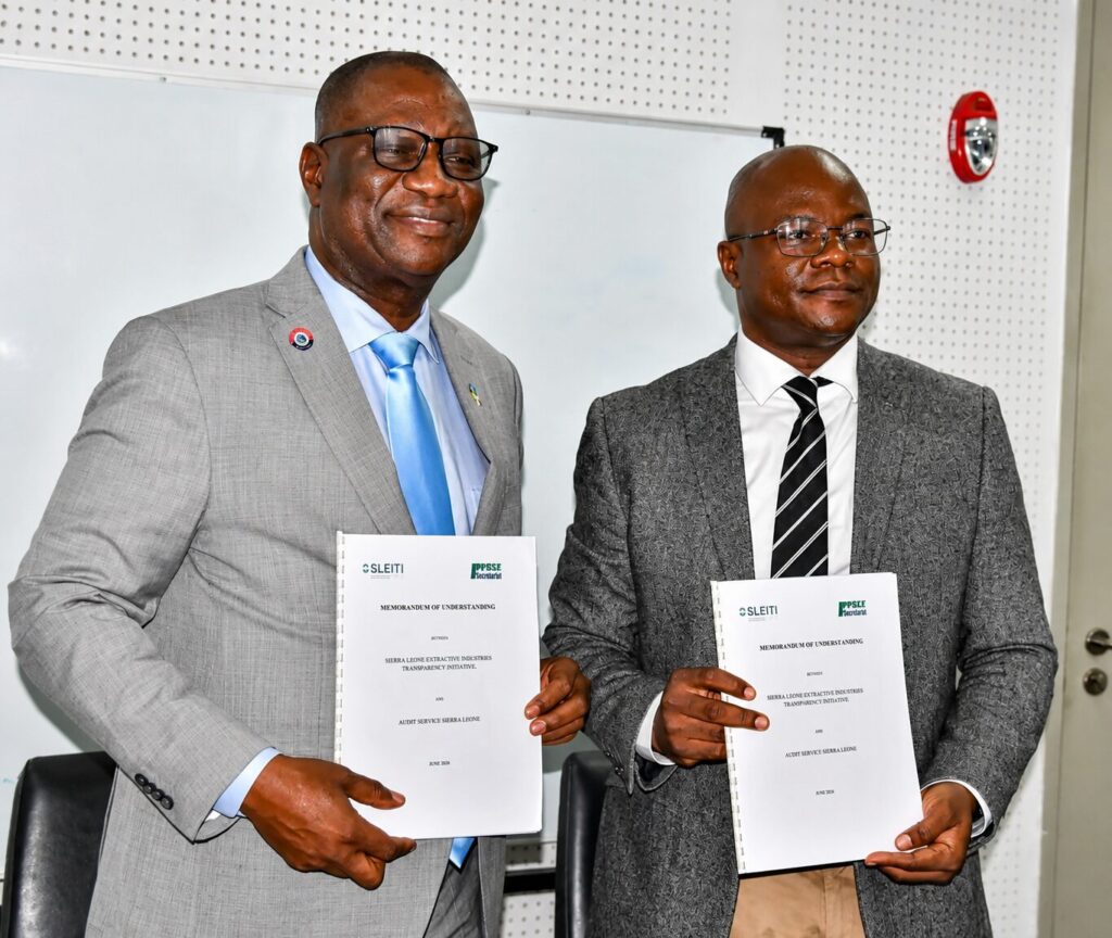 Audit Service Sierra Leone becomes independent administrator of EITI reporting framework