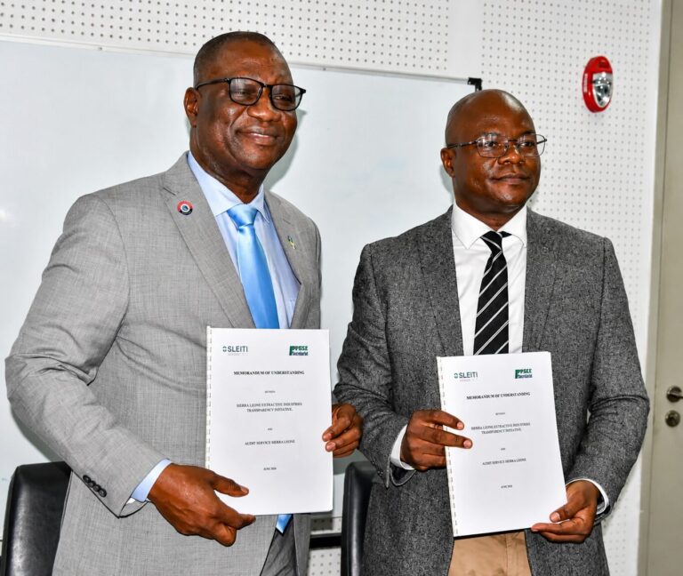 Audit Service Sierra Leone becomes independent administrator of EITI reporting framework